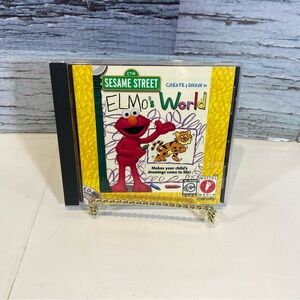 Mattel Sesame Street Elmo’s World Create And Draw Windows PC CD-ROM 1999 Vintage